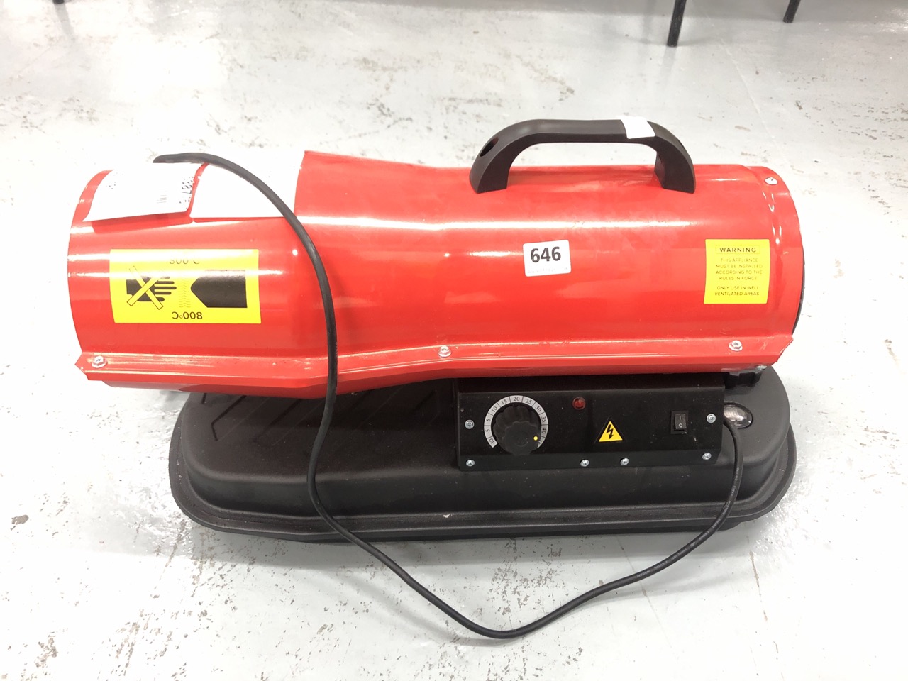 John Pye Auctions - MASTERPRO DIESEL FORCED AIR HEATER 20KW RRP £260