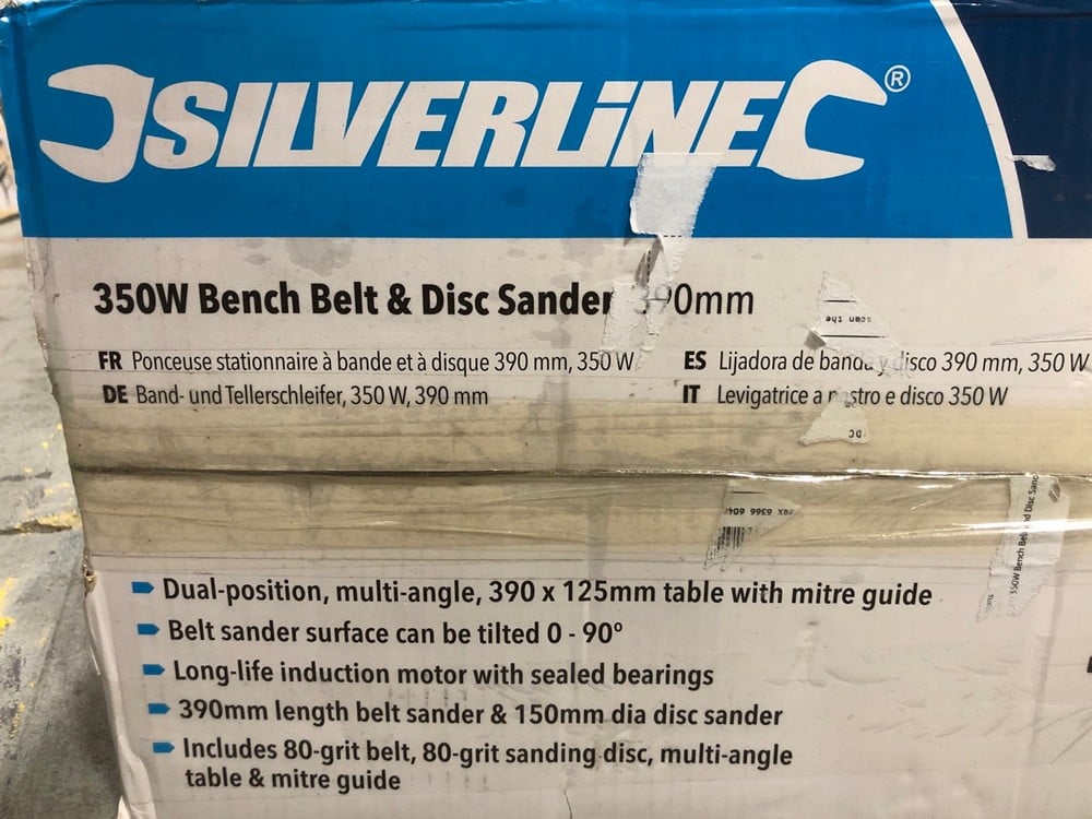 John Pye Auctions SILVERLINE BENCH BELT AND DISC SANDER (LOCATION RACKING 5)