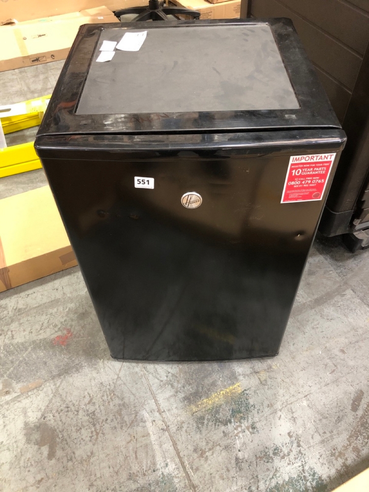John Pye Auctions HOOVER UNDERCOUNTER FREEZER IN BLACK MODEL