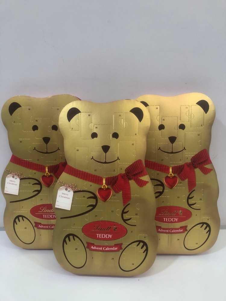 John Pye Auctions - 22 X LINDT TEDDY ADVENT CALENDAR BBE: 03/23 RRP: £330  (LOCATED RACKING 1)