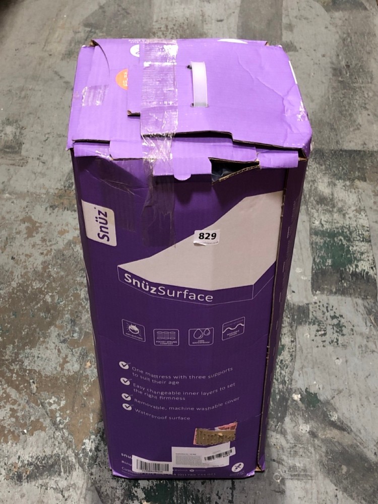 John Pye Auctions SNUZ SURFACE PRO COT BED MATTRESS (LOCATION RACKING)