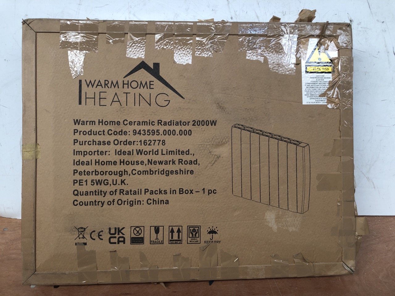John Pye Auctions - CERAMIC RADIATOR E3