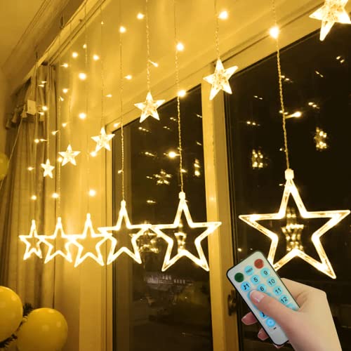 John Pye Auctions 12 X JOLIGAEA 12 STARS CURTAIN CHRISTMAS LIGHTS