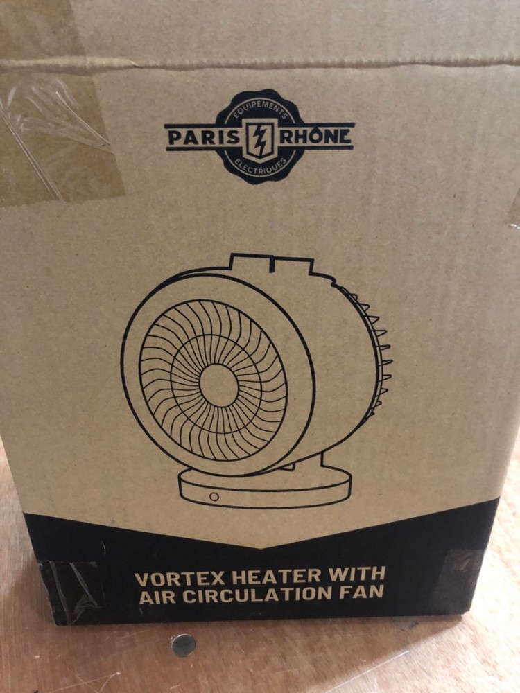 John Pye Auctions - PARIS RHONE VORTEX HEATER WITH AIR CIRCULATION FAN ...
