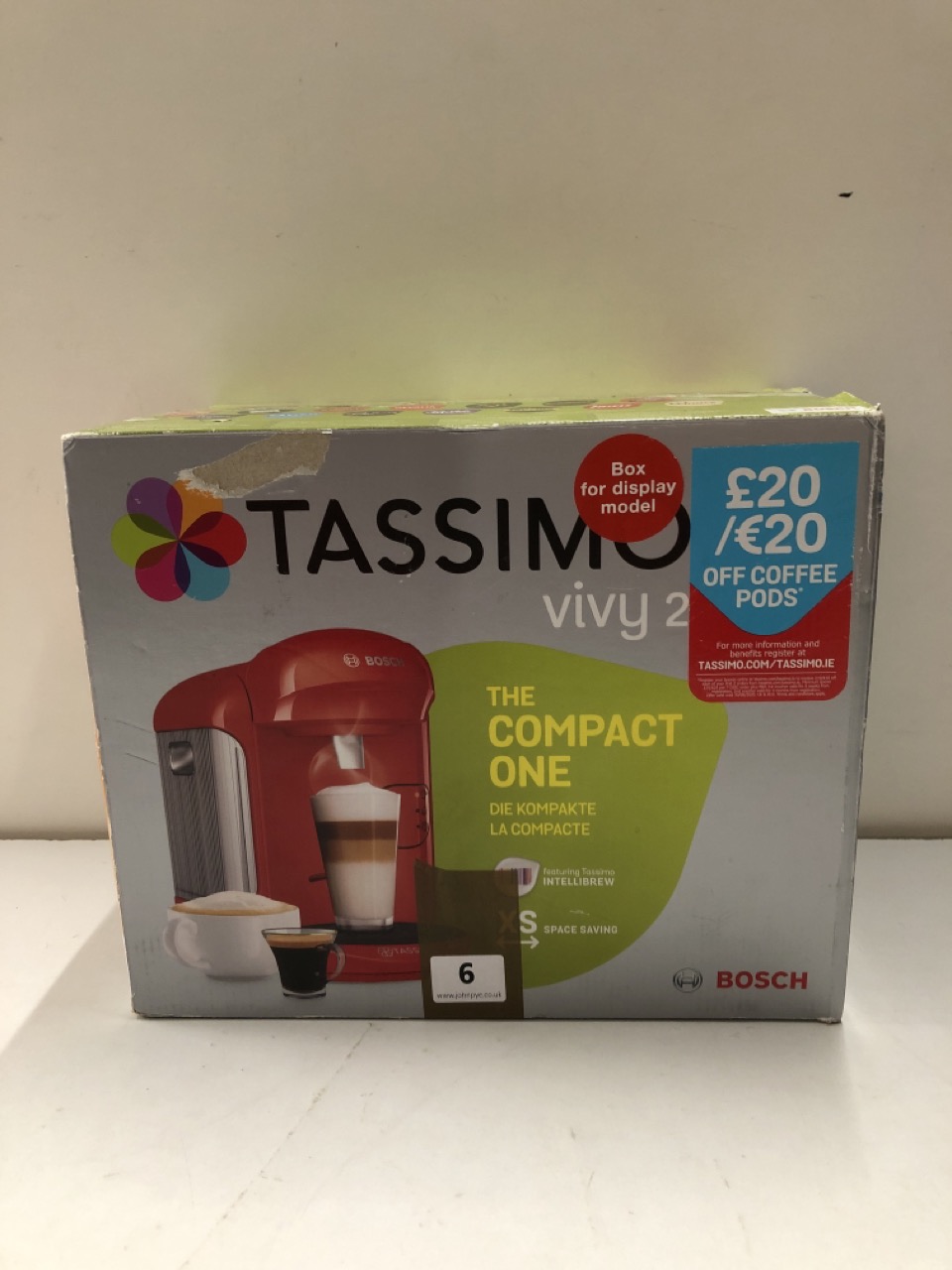 John Pye Auctions TASSIMO VIVY 2 THE COMPACT ONE COFFEE MACHINE