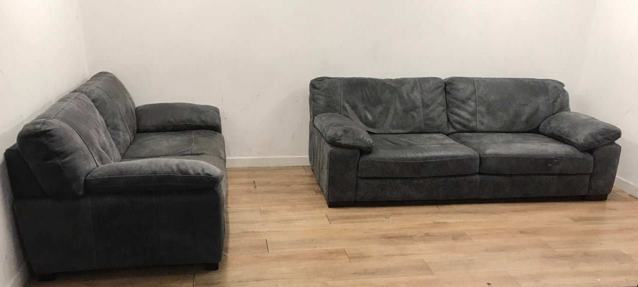 John Pye Auctions SOFT LINE SPA APOLLO GREY SANTINO 2 SEATER SOFA