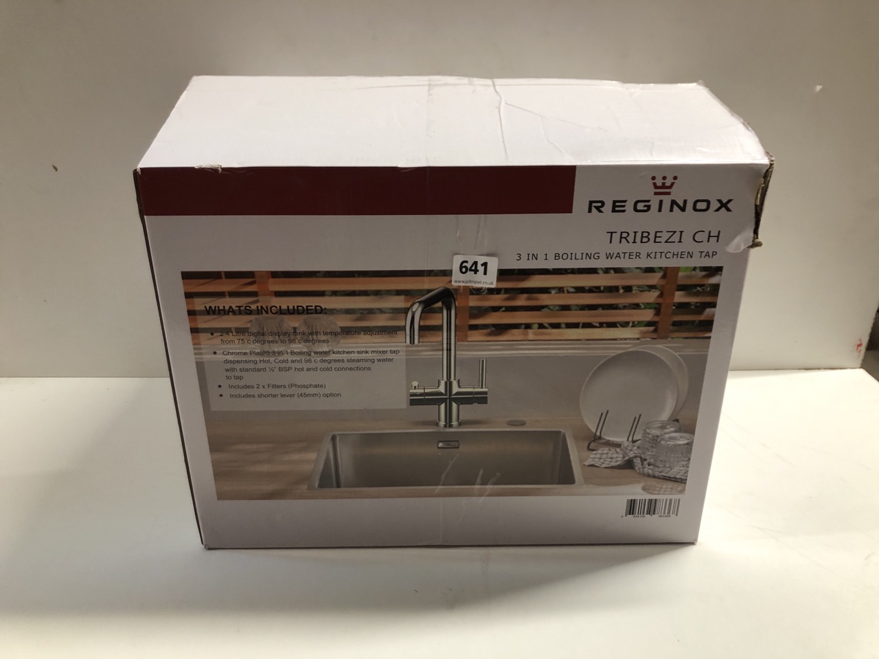 John Pye Auctions - REGINOX TRIBEZI CH 3 IN 1 BOILING WATER KITCHEN TAP