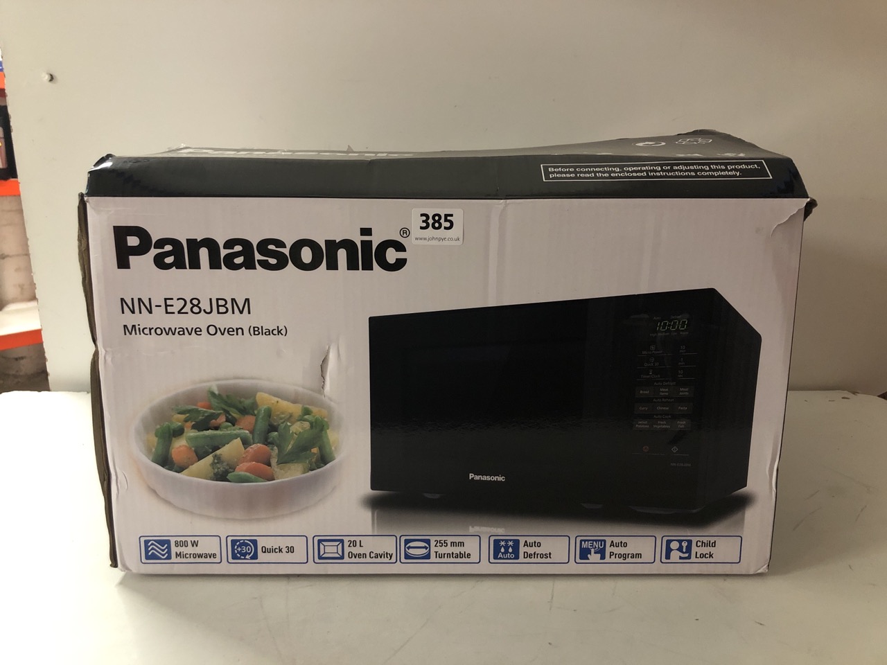 John Pye Auctions PANASONIC DIGITAL MICROWAVE OVEN NNE28JBM
