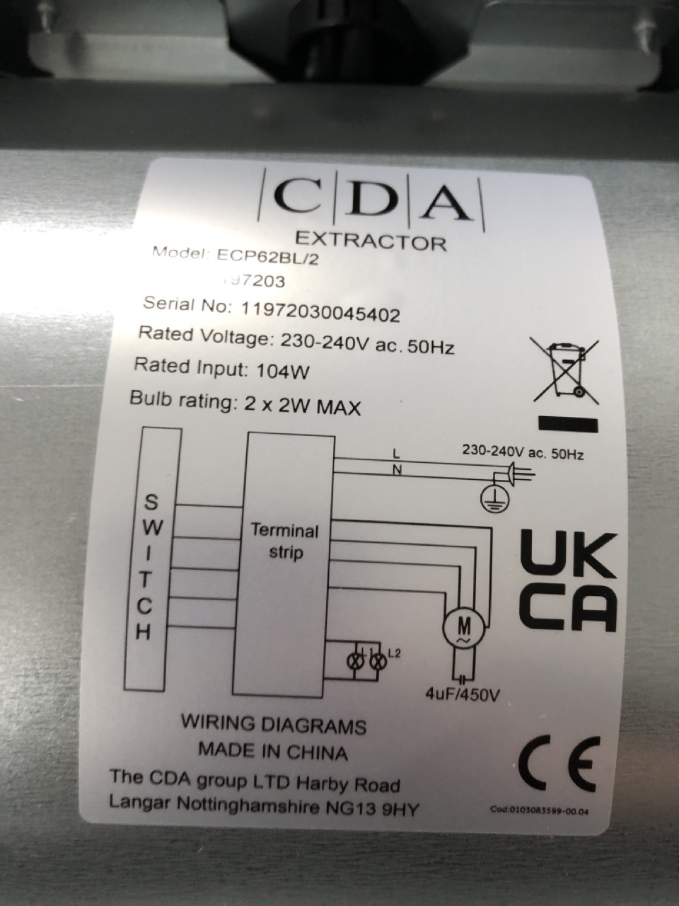 cda ecp62bl