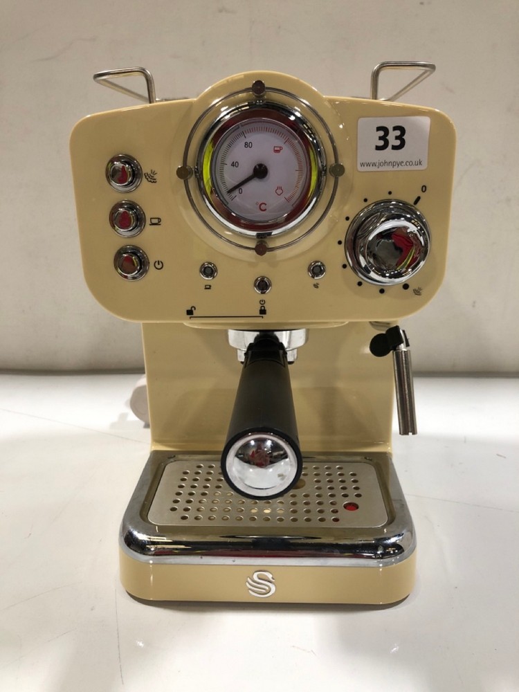 John Pye Auctions SWAN RETRO ESPRESSO COFFEE MACHINE MODELSK22110