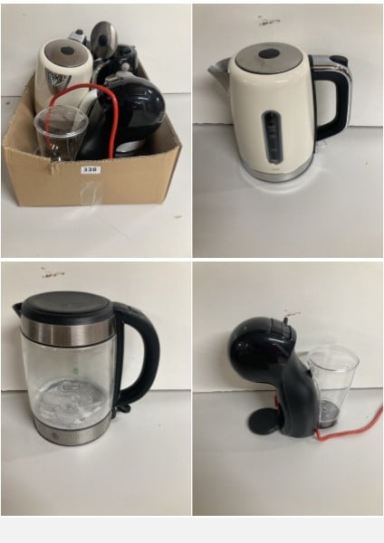 BOX OF KETTLES