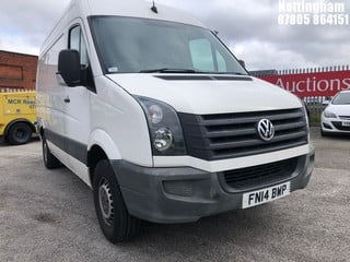 Location: Nottingham - 2014  VOLKSWAGEN  CRAFTER CR35 BLUEM-ION TD 	 Panel Van 	 REG: FN14BWP, 1968cc	 Diesel , 5 Speed Manual Diesel 	, Former Keepers: 2, Keys: Yes, MOT Expiry date: 23/03/2025