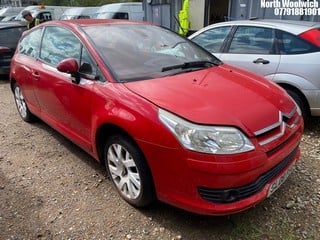 Location: North Woolwich - 2008 CITROEN C4 LOEB 16V 110 Coupe REG: GL08PXU, Keys: No, MOT Expiry date: 02/07/2024, 1587 Petrol, 5 Speed Manual Petrol, Former Keepers: 7