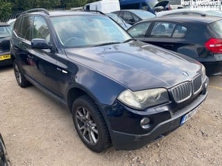 Location: North Woolwich - 2007 BMW X3 D SE A Estate REG: VN07OPY, Keys: No, MOT Expiry date: 15/02/2025, 2993 Diesel, 6 Speed Auto Diesel, Former Keepers: 5