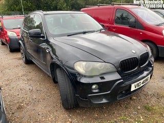 Location: North Woolwich - 2007 BMW X5 3.0D M SPORT 7S AUTO Estate REG: VIG4196, Keys: No, MOT Expiry date: 24/04/2023, 2993 Diesel, 6 Speed Auto Diesel, Former Keepers: 5