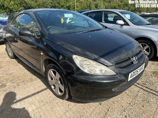 Location: North Woolwich - 2005 PEUGEOT 307 CC 16V Coupe REG: AD05HHS, Keys: No, MOT Expiry date: 05/06/2024, 1997 Petrol, 5 Speed Manual Petrol, Former Keepers: 6