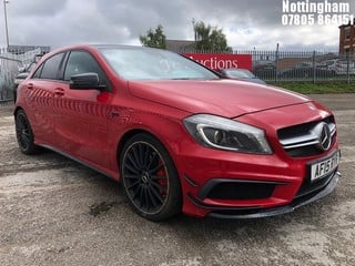 Location: Nottingham - 2015 MERCEDES-BENZ A45 AMG 4MATIC AUTO 5 DOOR HATCHBACK REG: AF15RYR, 1991cc PETROL, 7 SPEED AUTO PETROL, Former Keepers: 2, Keys: Yes, MOT Expiry date: 07/10/2024