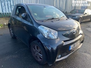 Location: BELVEDERE - 2011 TOYOTA IQ2 VVT-I 	 3 DOOR HATCHBACK REG: LB11OUY, 998cc PETROL, 5 SPEED MANUAL PETROL, Former Keepers: 2, Keys: No, MOT: Expiry date22/10/2024