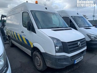 Location: BELVEDERE - 2016 VOLKSWAGEN CRAFTER CR35 TDI 	 PANEL VAN REG: HF16MGE, 1968cc DIESEL, 6 SPEED MANUAL DIESEL, Former Keepers: 2, Keys: No, MOT: Expiry date31/10/2024