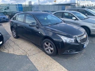 Location: Belvedere - 2011 CHEVROLET CRUZE LT AUTO 5 Door Hatchback REG: LV61TFX, Keys: No, MOT Expiry date: 04/11/2024, 1598 Petrol, 6 Speed Auto Petrol, Former Keepers: 10