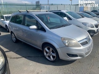 Location: Belvedere - 2008 VAUXHALL ZAFIRA SRI MPV REG: SG08YXB, Keys: No, MOT Expiry date: 06/06/2025, 1796 Petrol, 5 Speed Manual Petrol, Former Keepers: 7