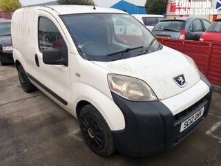 Location: Edinburgh - 2012 PEUGEOT BIPPER S HDI Panel Van REG: SC12UHV, Keys: No, MOT Expiry date: 27/04/2024, 1248 Diesel, 5 Speed Manual Diesel, Former Keepers: 9