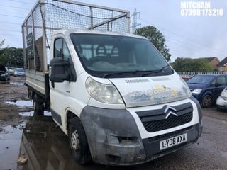 Location: MITCHAM - 2008 CITROEN RELAY 35 HDI 100 MWB 	 PANEL VAN REG: LY08AXA, 2198cc DIESEL, 5 SPEED MANUAL DIESEL, Former Keepers: 4, Keys: No, MOT Expiry date: 27/01/2025