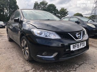 Location: Mitcham - 2015 NISSAN PULSAR TEKNA DIG-T CVT 5 Door Hatchback REG: RF15PTO, Keys: No, MOT Expiry date: 18/06/2024, 1198 Petrol, Variable Speed Auto Petrol, Former Keepers: 3