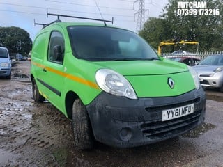 Location: Mitcham - 2012 RENAULT KANGOO ML19 DCI 75 Car Derived Van REG: YY61NFU, Keys: No, MOT Expiry date: 15/04/2025, 1461 Diesel, 5 Speed Manual Diesel, Former Keepers: 4