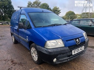 Location: Mitcham - 2005 PEUGEOT EXPERT 900 HDI Panel Van REG: BT05HZJ, Keys: No, MOT Expiry date: 07/08/2024, 1997 Diesel, 5 Speed Manual Diesel, Former Keepers: 7