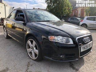 Location: Nottingham - 2006 AUDI A4 T S LINE 4 Door Saloon REG: YK06RSY, Keys: No, MOT Expiry date: 04/04/2024, 1784 Petrol, 5 Speed Manual Petrol, Former Keepers: 5