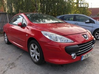 Location: Nottingham - 2008 PEUGEOT 307 ALLURE CC Convertible REG: YA08FTX, Keys: No, MOT Expiry date: 11/11/2019, 1587 Petrol, 5 Speed Manual Petrol, Former Keepers: 3