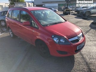 Location: BRENTWOOD - 2012 VAUXHALL ZAFIRA EXCLUSIV MPV REG: SA62ZTP, 1598cc PETROL, 5 SPEED MANUAL PETROL, Former Keepers: 6, Keys: No, MOT: Expiry date29.07.2025