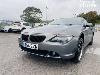 Location: Plymouth - 2005 BMW 630I AUTO Coupe REG: ET54EZN, Keys: No, MOT Expiry date: 16/06/2024, 2996 Petrol, 6 Speed Auto Petrol, Former Keepers: 16