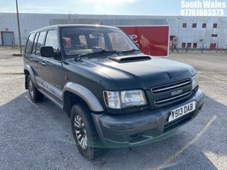 Location: South Wales - 2001 ISUZU TROOPER INSIGNIA DT LWB A Estate REG: Y513DAB, Keys: No, MOT Expiry date: 12/09/2024, 2999 Diesel, 4 Speed Auto Diesel, Former Keepers: 8