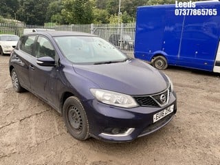 Location: Leeds - 2016 NISSAN  PULSAR VISIA DIG-T 5 DOOR HATCHBACK REG: EU16ZHL, 1198cc PETROL, MANUAL, Former Keepers: 2, Keys: Yes, MOT Expiry date: 15-01-2025