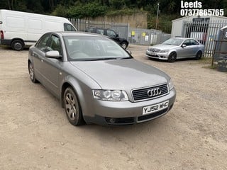 Location: Leeds - 2002 AUDI A4 TDI 4 Door Saloon REG: YJ52WHC, Keys: No, MOT Expiry date: 17-11-2024, 1896 Diesel, 5 Speed Manual Diesel, Former Keepers: 4