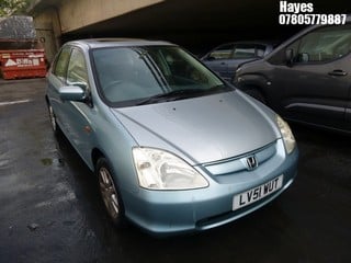 Location: HAYES / HEATHROW - 2001 HONDA CIVIC SE 5 DOOR HATCHBACK REG: LV51WUT, 1590cc PETROL, 5 SPEED MANUAL PETROL, Former Keepers: 3, Keys: Yes, MOT: Expiry date22/01/2025