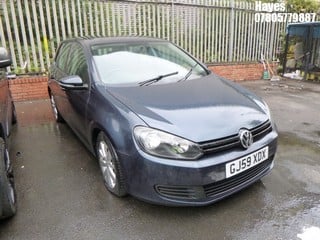 Location:  Hayes - 2009 VOLKSWAGEN GOLF S TDI 5 Door Hatchback REG: GJ59XDX, Keys: No, MOT Expiry date: 08/11/2024, 1598 Diesel, 5 Speed Manual Diesel, Former Keepers: 1