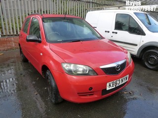 Location:  Hayes - 2004 MAZDA 2 TS 5 Door Hatchback REG: KB53NYW, Keys: No, MOT Expiry date: 13/06/2024, 1388 Petrol, 5 Speed Manual Petrol, Former Keepers: 8