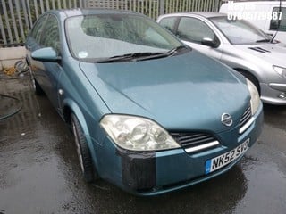 Location:  Hayes - 2002 NISSAN PRIMERA SVE CVT 4 Door Saloon REG: NK52SVO, Keys: No, MOT Expiry date: 11/10/2024, 1998 Petrol, Variable Speed Auto Petrol, Former Keepers: 4