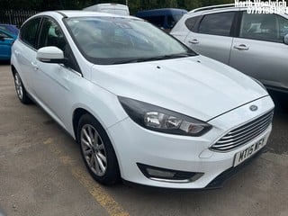 Location: North Woolwich - 2015 FORD FOCUS TITANIUM 5 Door Hatchback REG: MT15WFY, Keys: No, MOT Expiry date: 03/06/2024, 999 Petrol, 6 Speed Manual Petrol, Former Keepers: 3