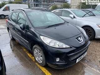 Location: North Woolwich - 2011 PEUGEOT 207 ACTIVE SW Estate REG: KN11ZCX, Keys: No, MOT Expiry date: 19/05/2024, 1397 Petrol, 5 Speed Manual Petrol, Former Keepers: 3