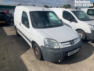 Location: Belvedere - 2006 PEUGEOT PARTNER L 600 D Car Derived Van REG: AK06GKA, Keys: No, MOT Expiry date: 24/05/2024, 1868 Diesel, 5 Speed Manual Diesel, Former Keepers: 5