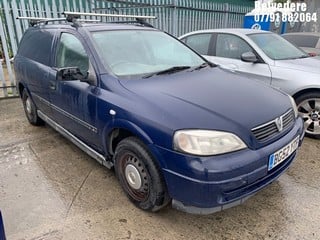 Location: Belvedere - 2003 VAUXHALL ASTRA LS DTI Car Derived Van REG: BG52YTF, Keys: No, MOT Expiry date: 04/09/2023, 1686 Diesel, 5 Speed Manual Diesel, Former Keepers: 3