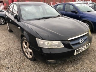 Location: Edinburgh - 2007 HYUNDAI SONATA CRTD AUTO 4 Door Saloon REG: BD57LRO, Keys: No, MOT Expiry date: 04/10/2018, 1991 Diesel, 4 Speed Auto Diesel, Former Keepers: 3