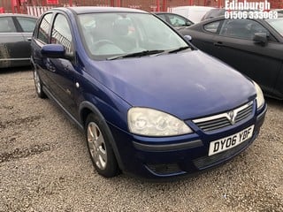 Location: Edinburgh - 2006 VAUXHALL CORSA SXI 5 Door Hatchback REG: DY06YDF, Keys: No, MOT Expiry date: 02/11/2023, 1229 Petrol, 5 Speed Manual Petrol, Former Keepers: 3