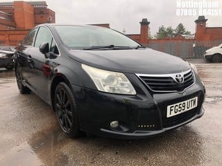 Location: Nottingham - 2009 TOYOTA AVENSIS T SPIRIT D-CAT A 4 Door Saloon REG: FG59UTM, Keys: No, MOT Expiry date: 21/02/2025, 2231 Diesel, 6 Speed Auto Diesel, Former Keepers: 4