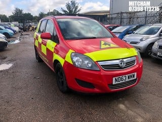 Location: Mitcham - 2013 VAUXHALL ZAFIRA EXCLUSIV MPV REG: ND63WMW, Keys: No, MOT Expiry date: 22/10/2024, 1796 Petrol, 5 Speed Manual Petrol, Former Keepers: 6