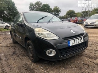 Location: Mitcham - 2011 RENAULT CLIO BIZU 3 Door Hatchback REG: LT11CXS, Keys: No, MOT Expiry date: 05/06/2024, 1149 Petrol, 5 Speed Manual Petrol, Former Keepers: 4